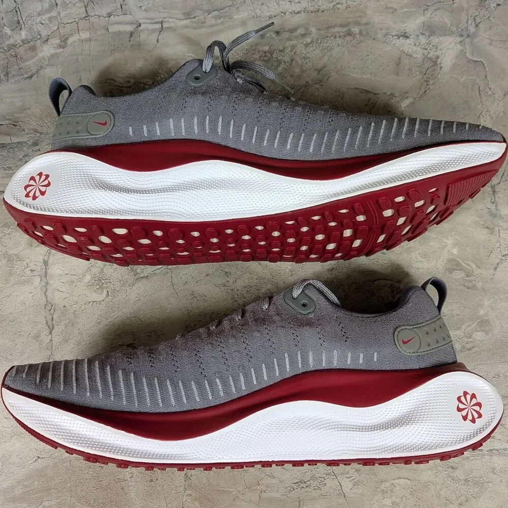 Nike ReactX Infinity Run 4 TB Men's 15 Grey White Red Running Shoes FJ1221-013